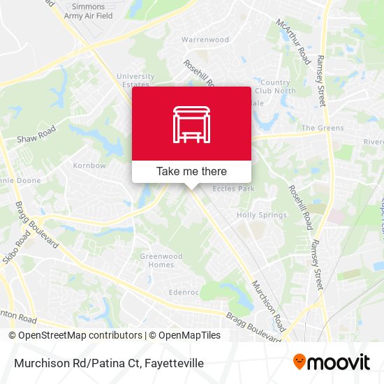 Murchison Rd/Patina Ct map