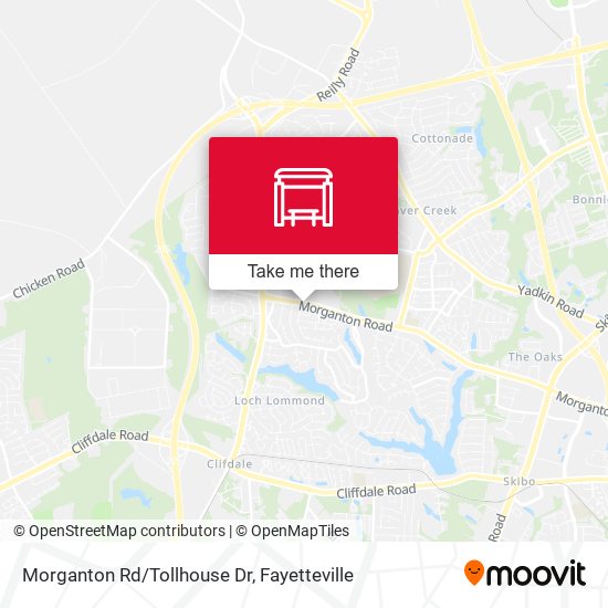 Mapa de Morganton Rd/Tollhouse Dr