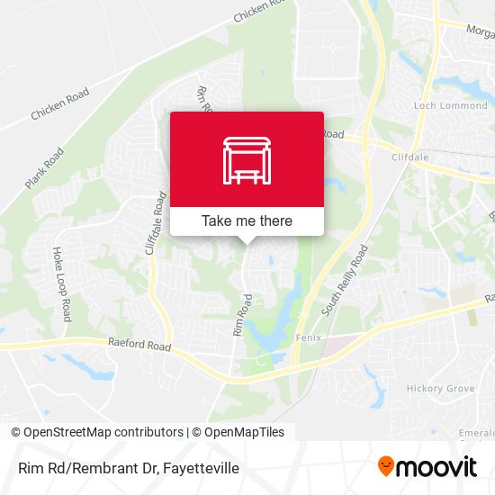Rim Rd/Rembrant Dr map