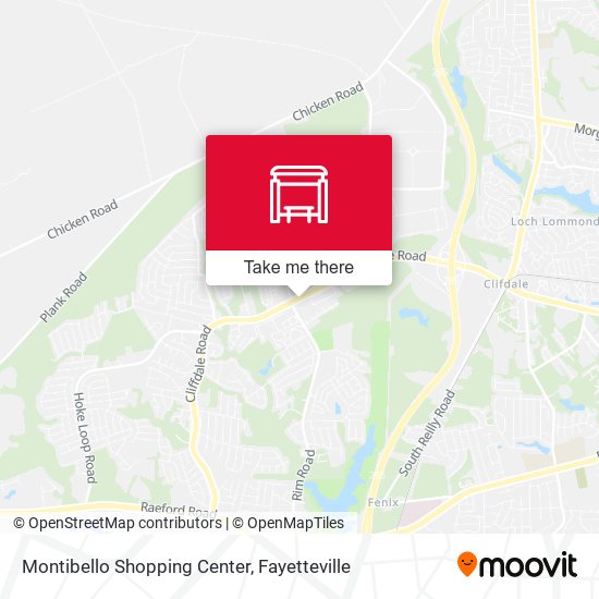 Montibello Shopping Center map