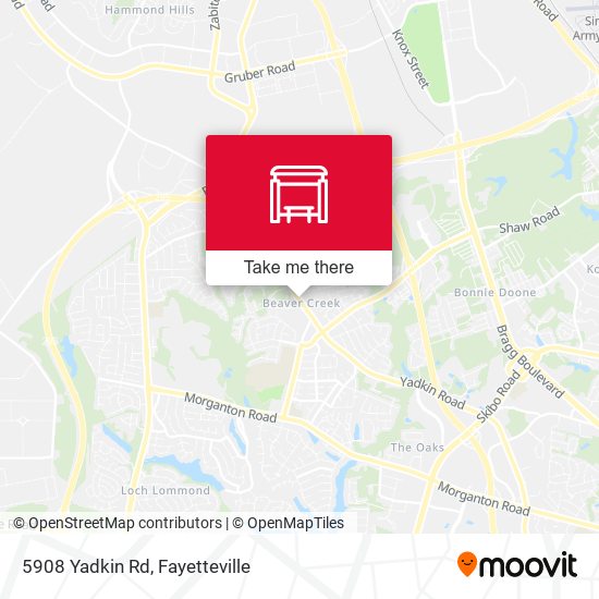 Mapa de 5908 Yadkin Rd