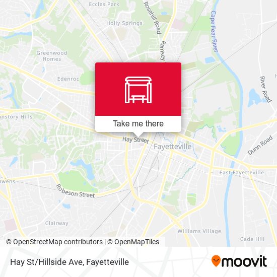 Mapa de Hay St/Hillside Ave