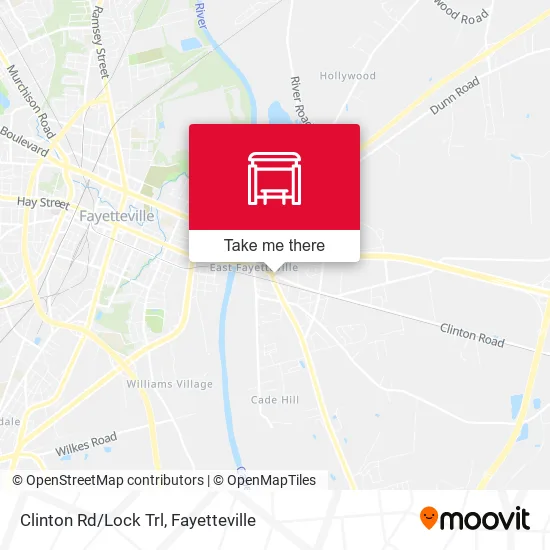 Clinton Rd/Lock Trl map