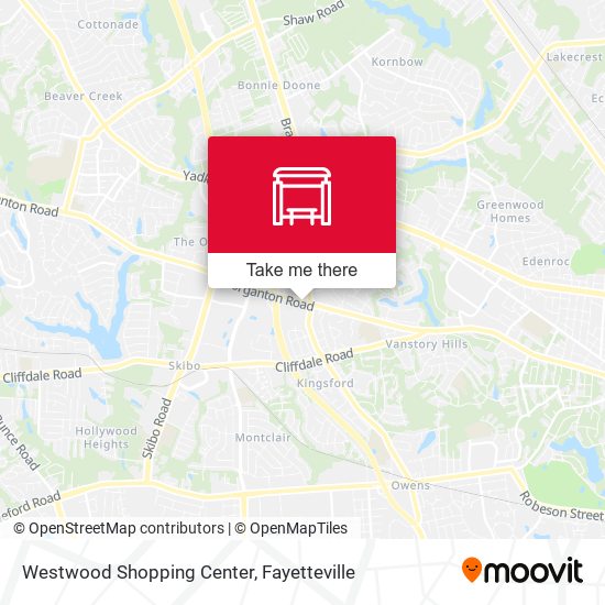 Westwood Shopping Center map