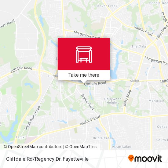 Cliffdale Rd/Regency Dr map