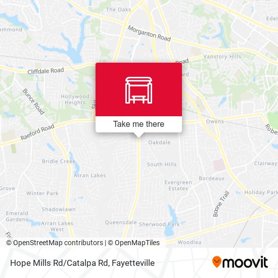 Mapa de Hope Mills Rd/Catalpa Rd