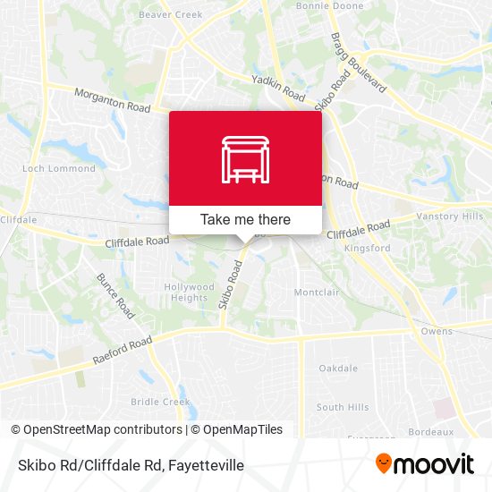 Skibo Rd/Cliffdale Rd map