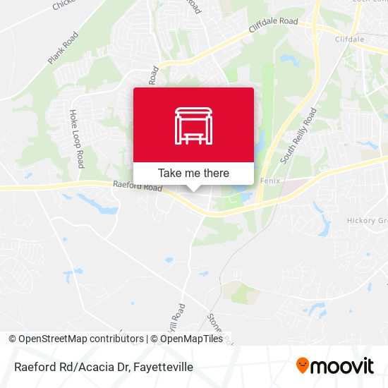 Mapa de Raeford Rd/Acacia Dr
