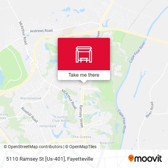 Mapa de 5110 Ramsey St [Us-401]
