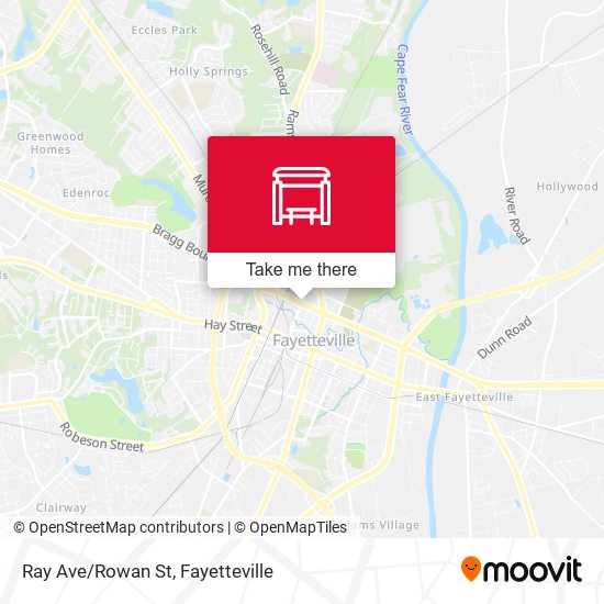 Mapa de Ray Ave/Rowan St