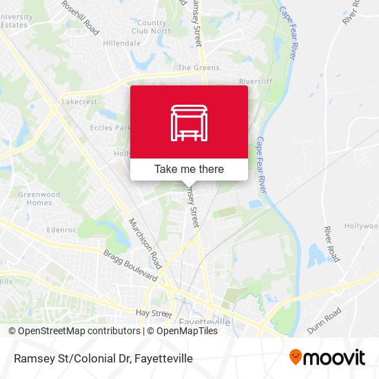 Ramsey St/Colonial Dr map