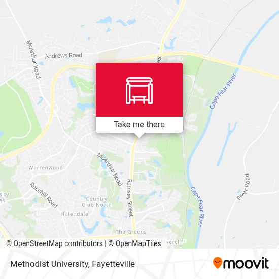 Methodist University map