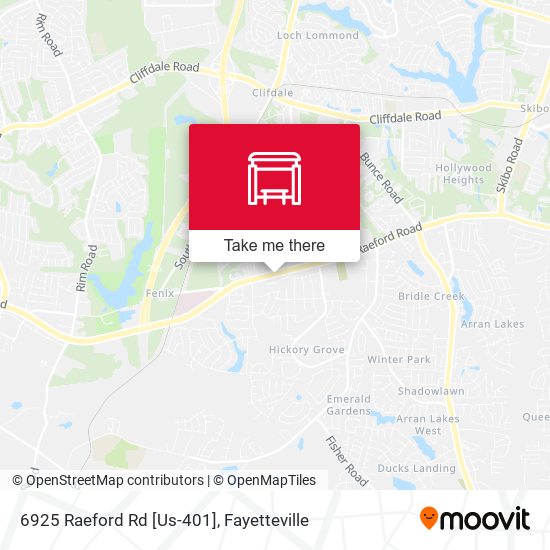 6925 Raeford Rd [Us-401] map
