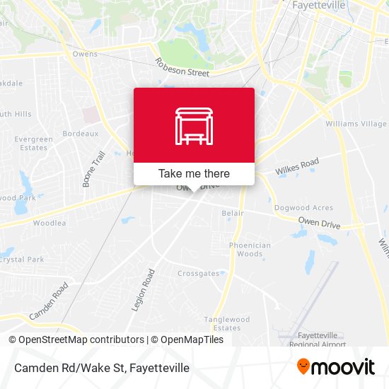 Camden Rd/Wake St map