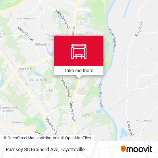 Ramsey St/Brainerd Ave map