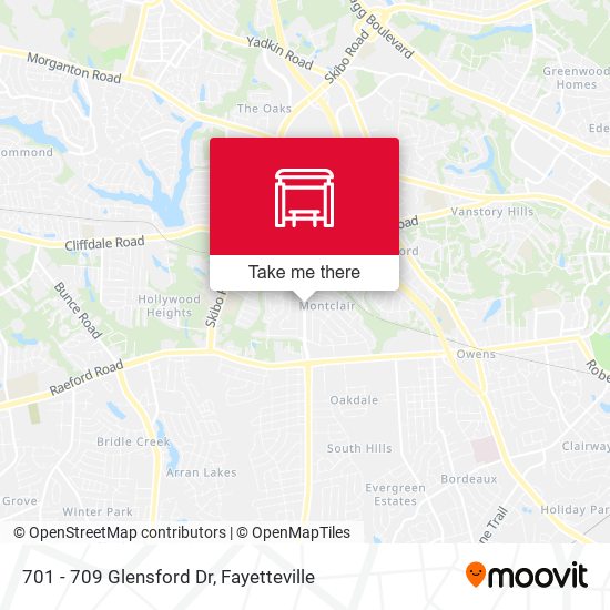 Mapa de 701 - 709  Glensford Dr
