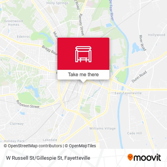 Mapa de W Russell St/Gillespie St