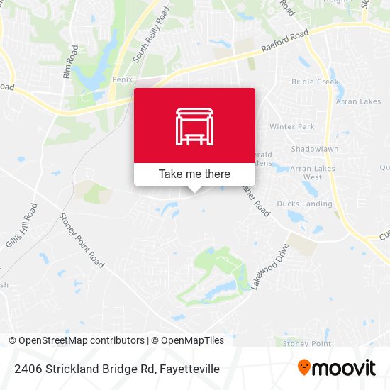 Mapa de 2406 Strickland Bridge Rd
