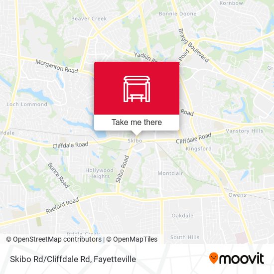 Skibo Rd/Cliffdale Rd map