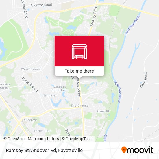 Ramsey St/Andover Rd map
