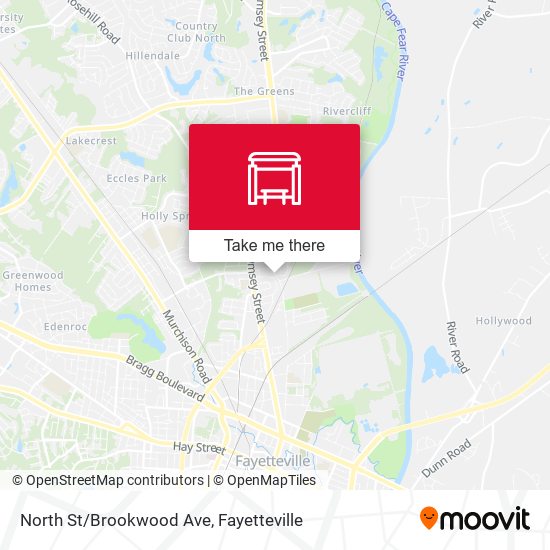 Mapa de North St/Brookwood Ave
