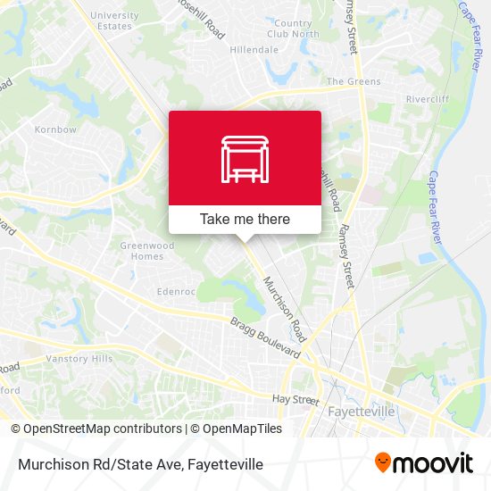 Murchison Rd/State Ave map