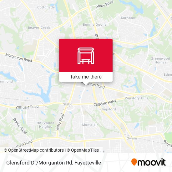 Mapa de Glensford Dr/Morganton Rd