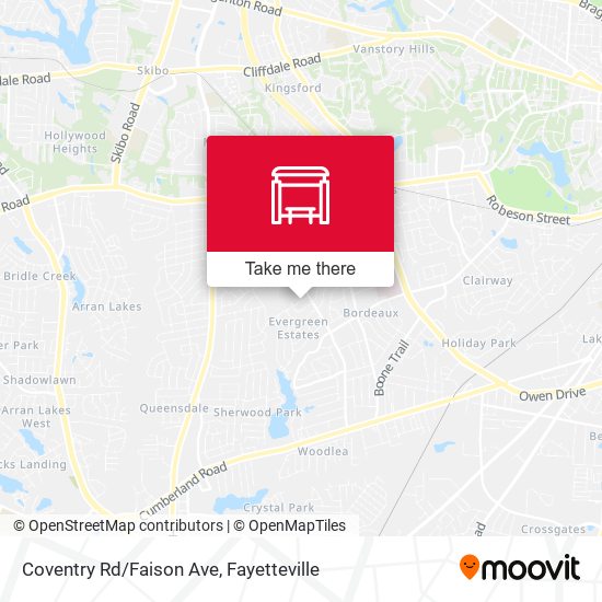 Coventry Rd/Faison Ave map
