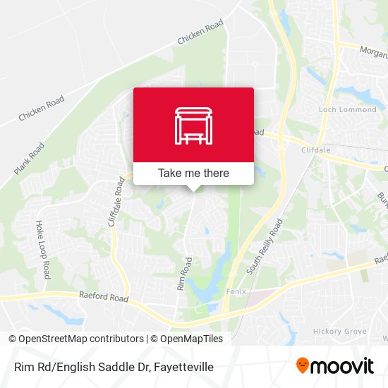 Rim Rd/English Saddle Dr map