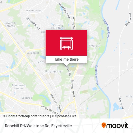 Mapa de Rosehill Rd/Walstone Rd