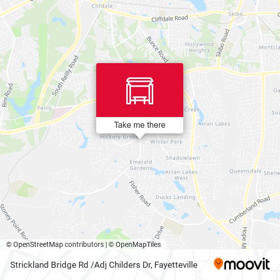 Mapa de Strickland Bridge Rd /Adj Childers Dr