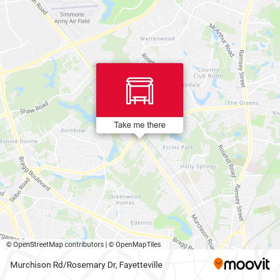 Murchison Rd/Rosemary Dr map