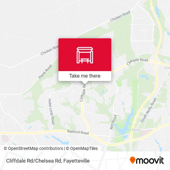 Cliffdale Rd/Chelsea Rd map