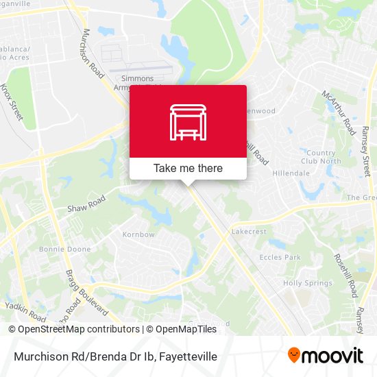 Murchison Rd/Brenda Dr Ib map