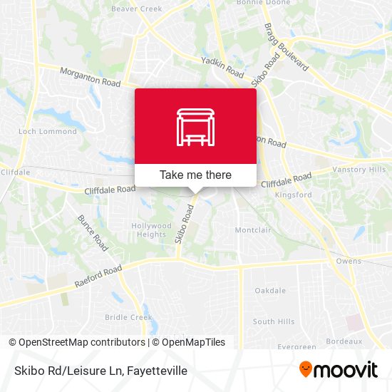Skibo Rd/Leisure Ln map