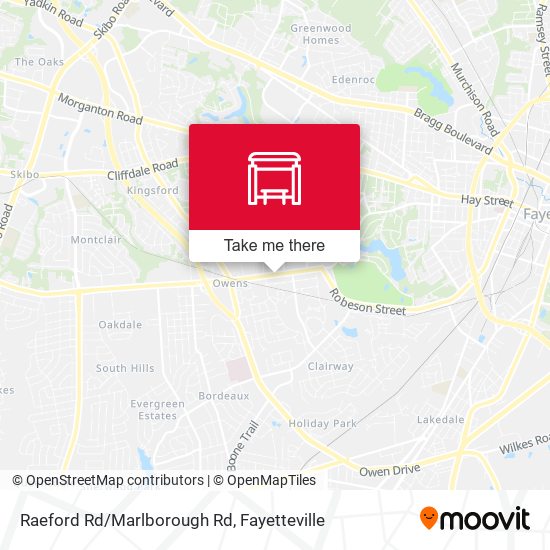 Raeford Rd/Marlborough Rd map