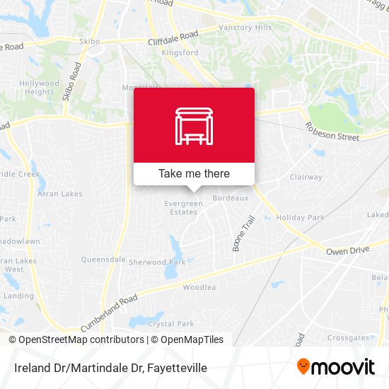 Mapa de Ireland Dr/Martindale Dr