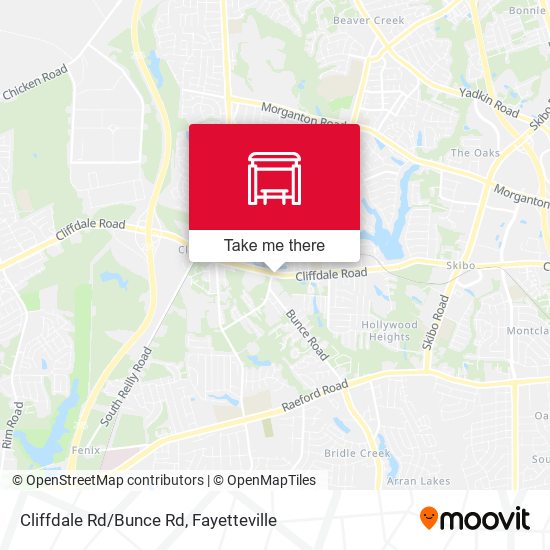 Cliffdale Rd/Bunce Rd map