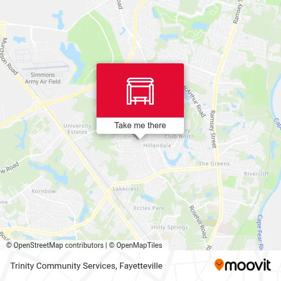 Trinity Community Services map