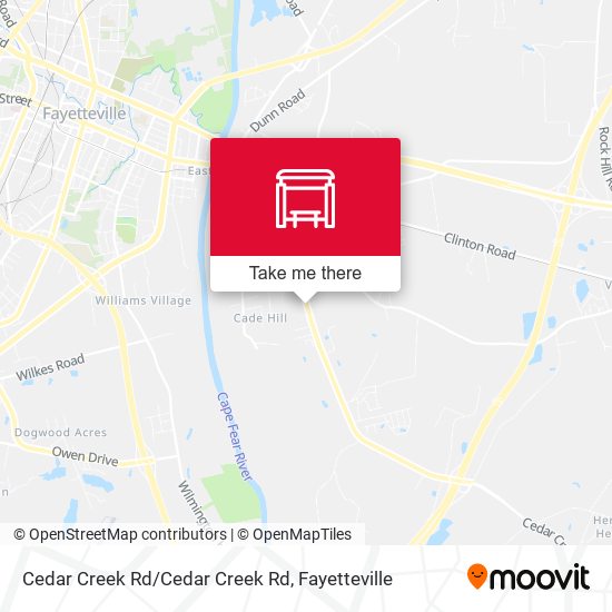 Mapa de Cedar Creek Rd/Cedar Creek Rd
