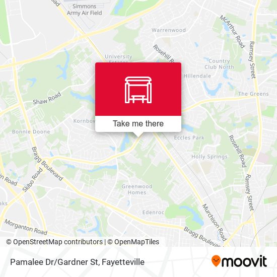Pamalee Dr/Gardner St map