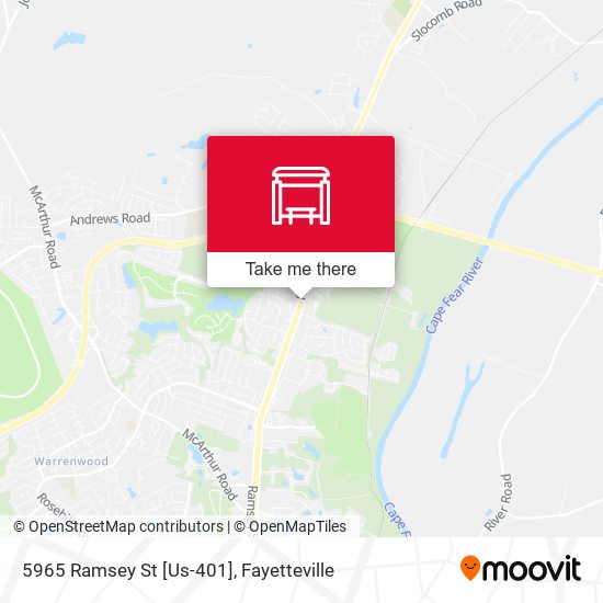 Mapa de 5965 Ramsey St [Us-401]