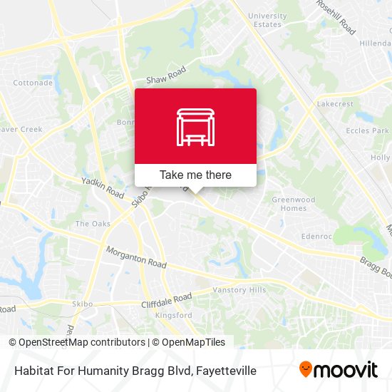 Mapa de Habitat For Humanity Bragg Blvd