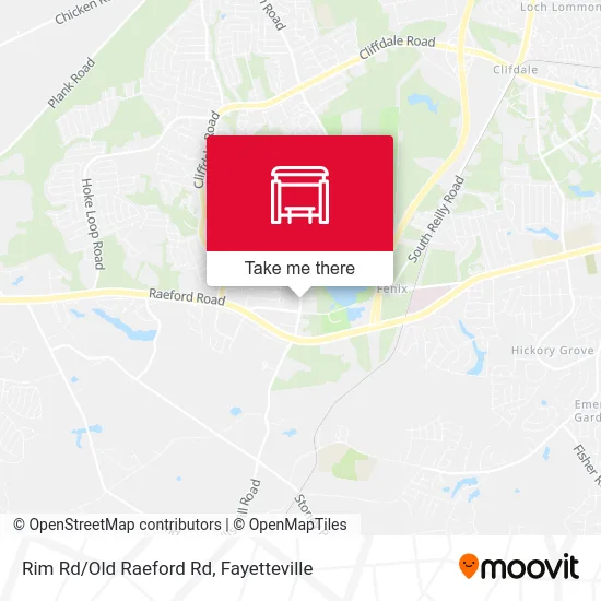 Rim Rd/Old Raeford Rd map