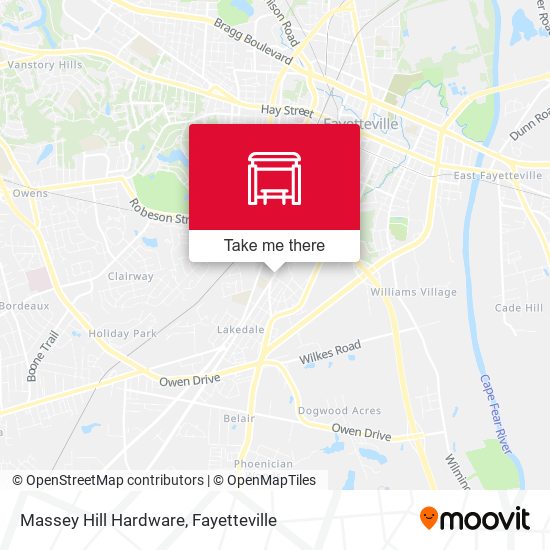 Mapa de Massey Hill Hardware