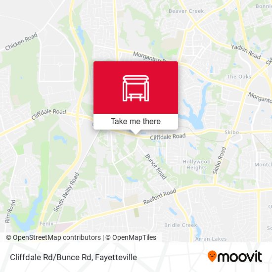 Cliffdale Rd/Bunce Rd map