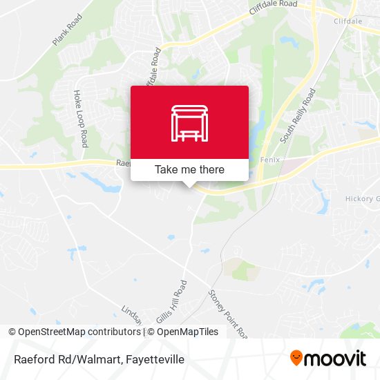 Raeford Rd/Walmart map