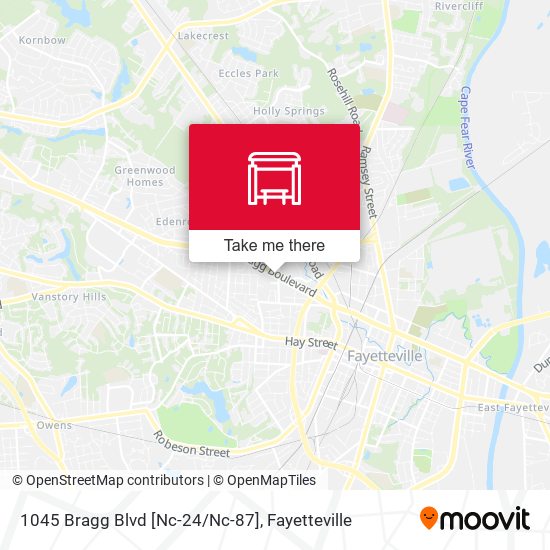 1045 Bragg Blvd [Nc-24/Nc-87] map