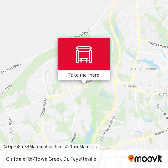 Cliffdale Rd/Town Creek Dr map