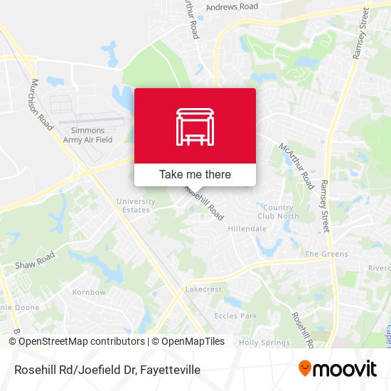 Mapa de Rosehill Rd/Joefield Dr